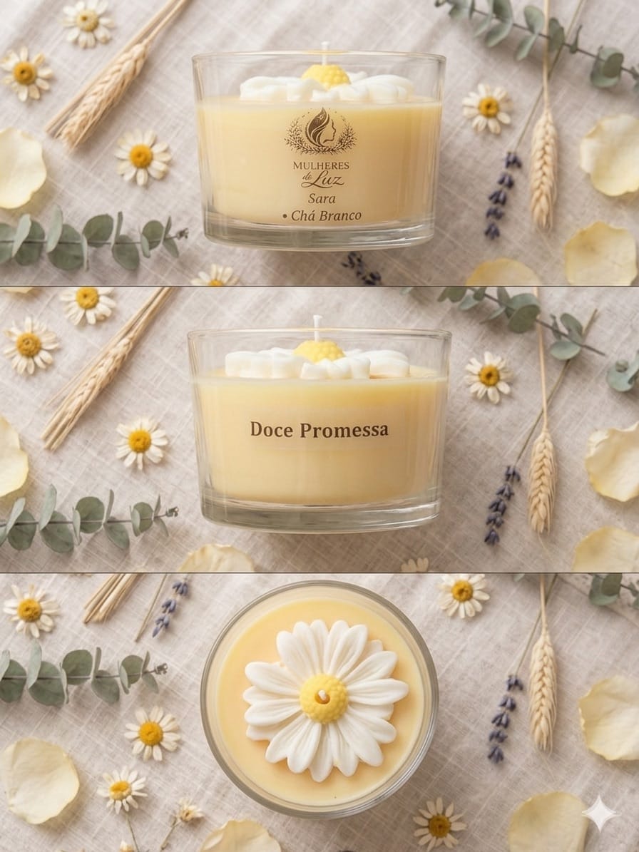 Vela Aromática Mulheres de Luz | Velas Decorativas Premium | Presente Sofisticado | Ana, Débora, Sara, Rute - Foto 2