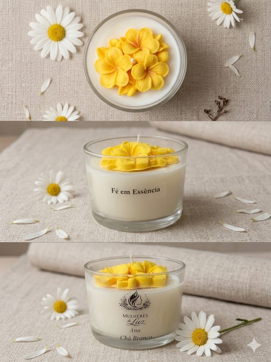 Vela Aromática Mulheres de Luz | Velas Decorativas Premium | Presente Sofisticado | Ana, Débora, Sara, Rute - Foto 4