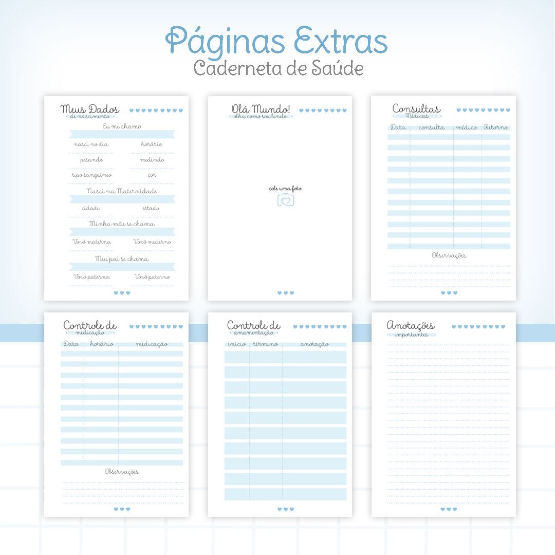 🩵 Caderneta de Vacinação Personalizada – Menino 🩵 - Foto 6