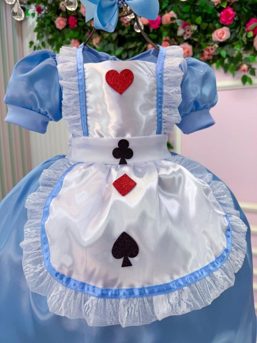 Fantasia Princesa Belli Doce Realeza - Mundo Encantado Azul - Foto 2
