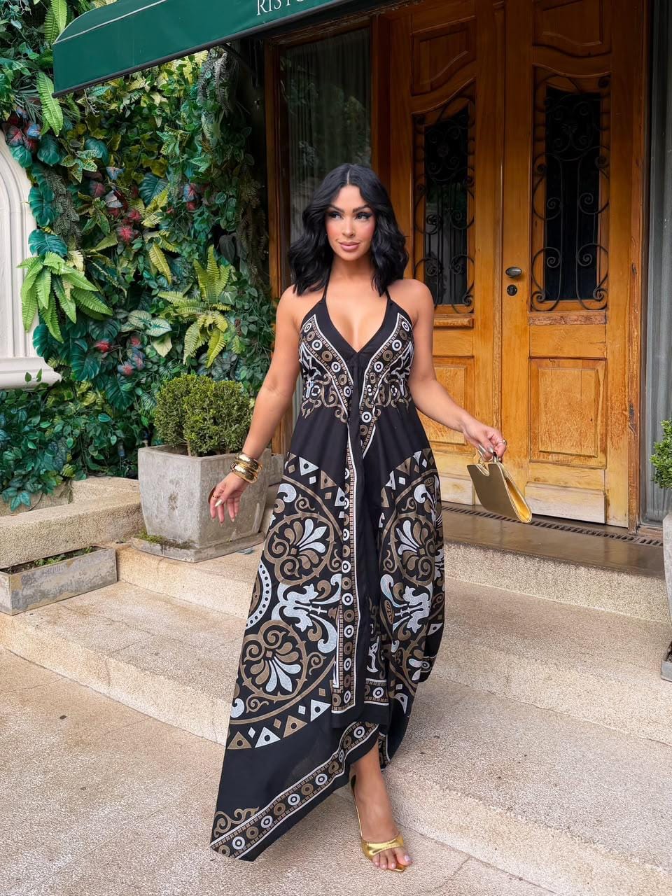 Vestido lenço longo - Foto 1