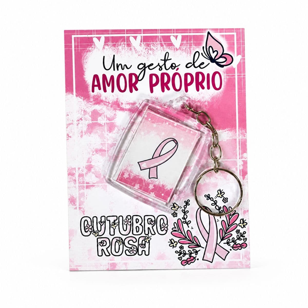 Card com chaveiro