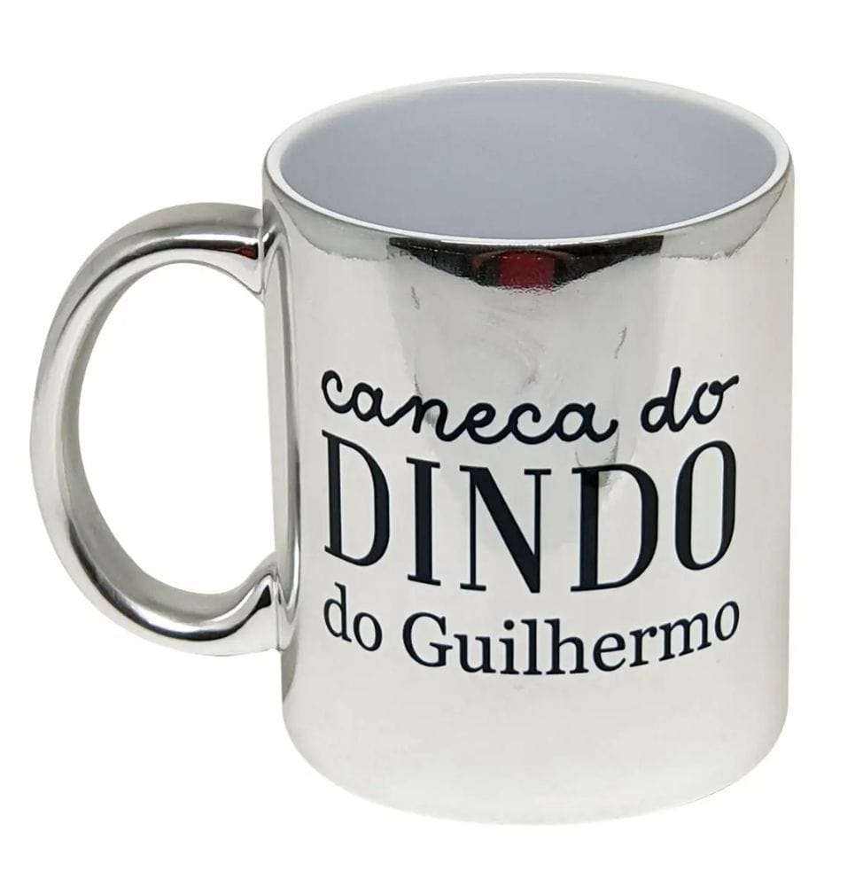 Caneca prata cromada - Foto 1