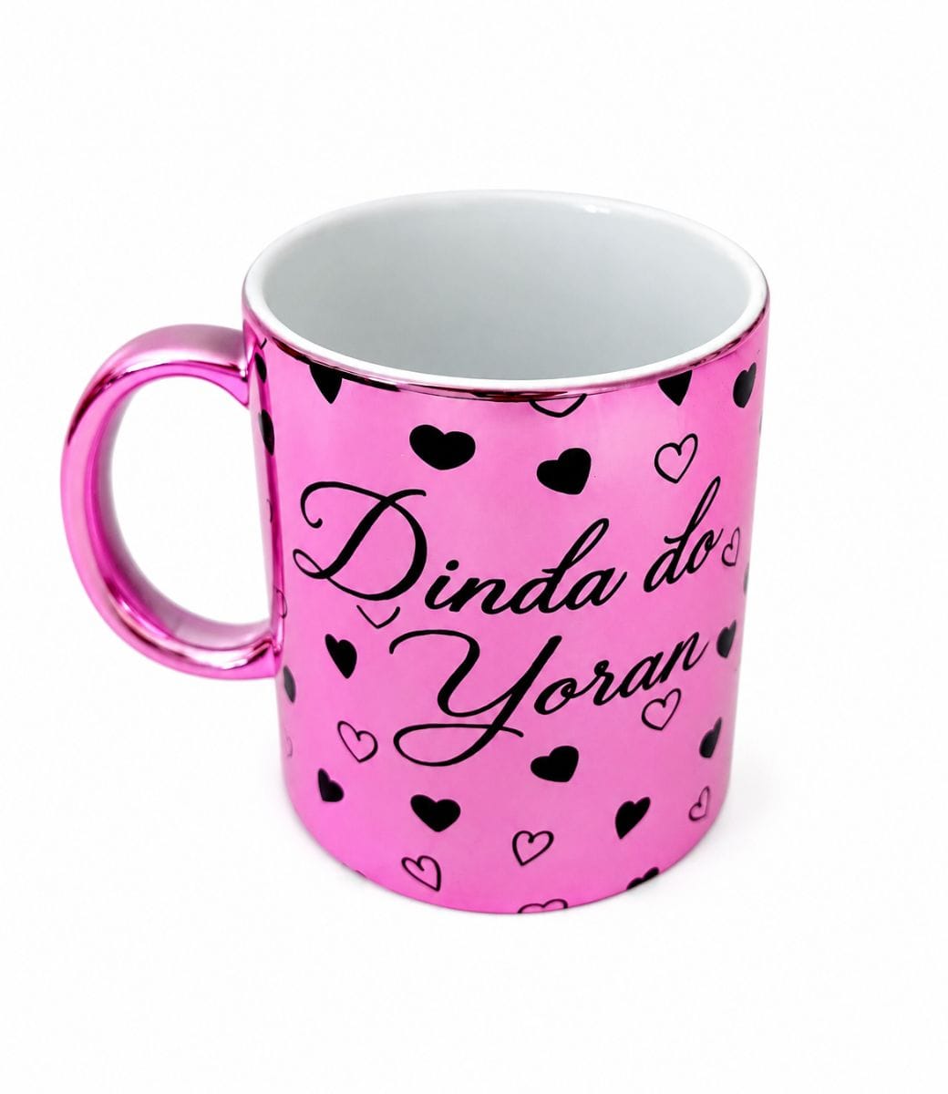 Caneca cromada rosa - Foto 1