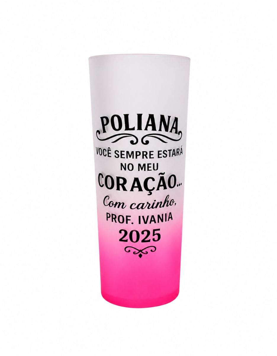 Copo rosa degradê - Foto 1