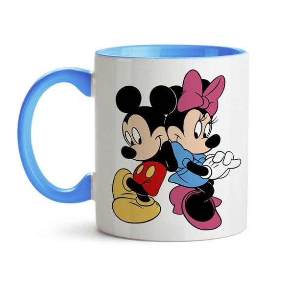 Caneca branca com azul - Foto 1