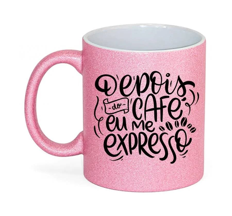 Caneca com glitter - Foto 1