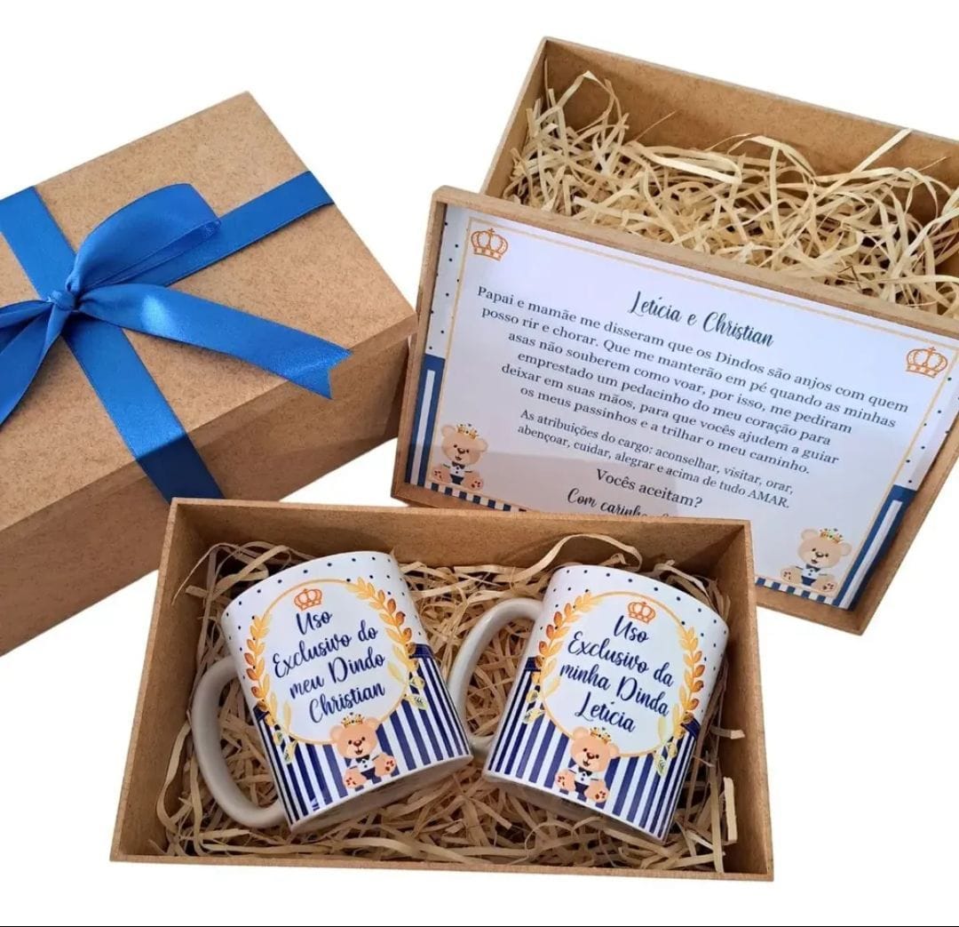 Caixa MDF 2 canecas - Foto 1