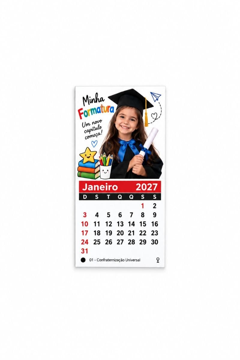 Mini calendário imã de geladeira - Foto 1