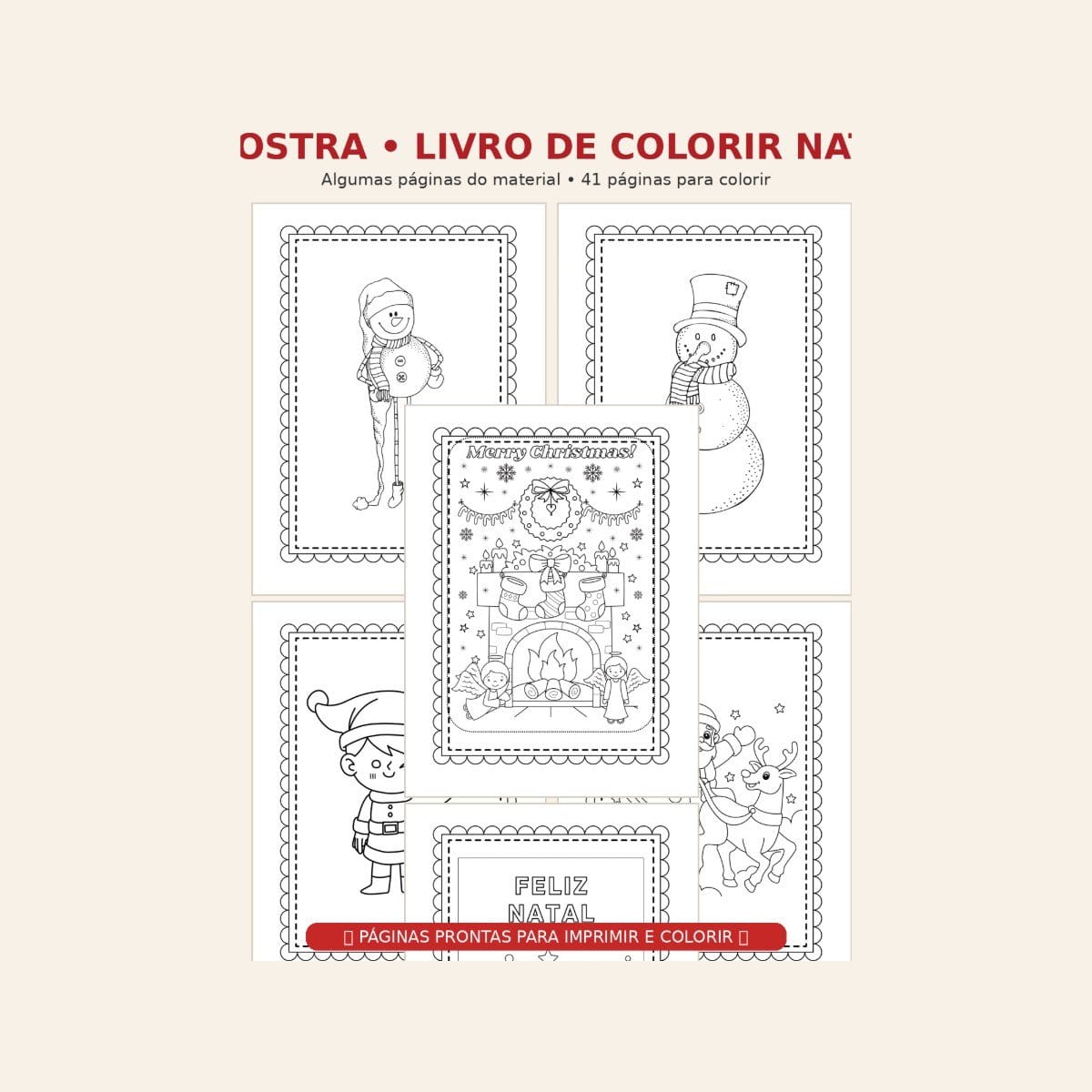 🎄✨ LIVRO DE COLORIR – NATAL ✨🎄 - Foto 3