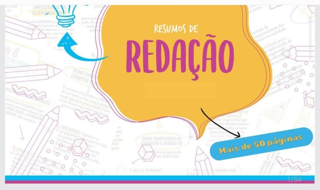 Mapas Mentais de Redação Resumos Ilustrados - Foto 1