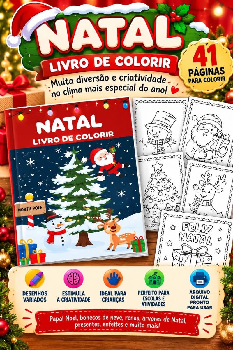 🎄✨ LIVRO DE COLORIR – NATAL ✨🎄