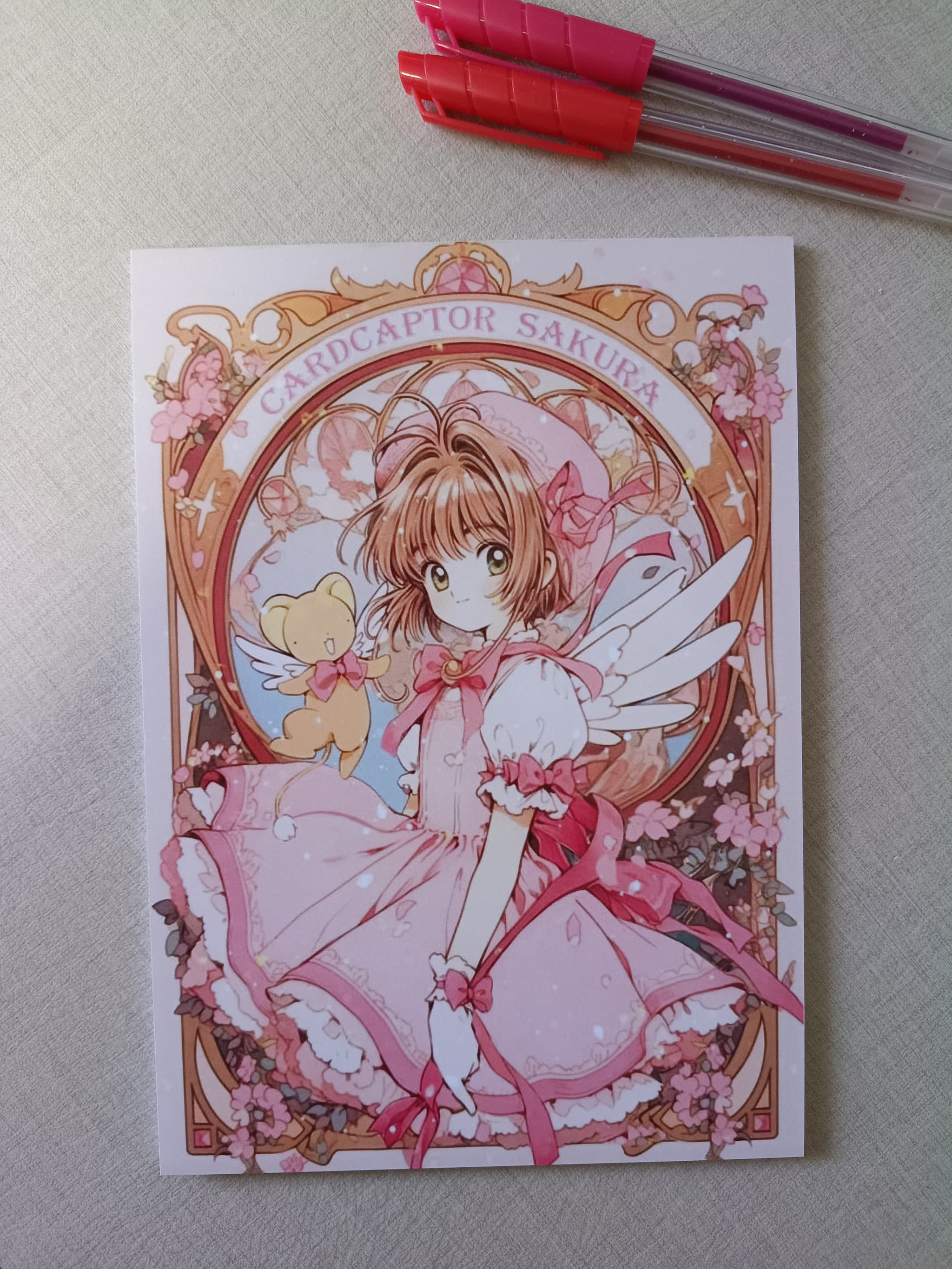 Papel Carta Sakura Card Captors ou Bloco de Anotações