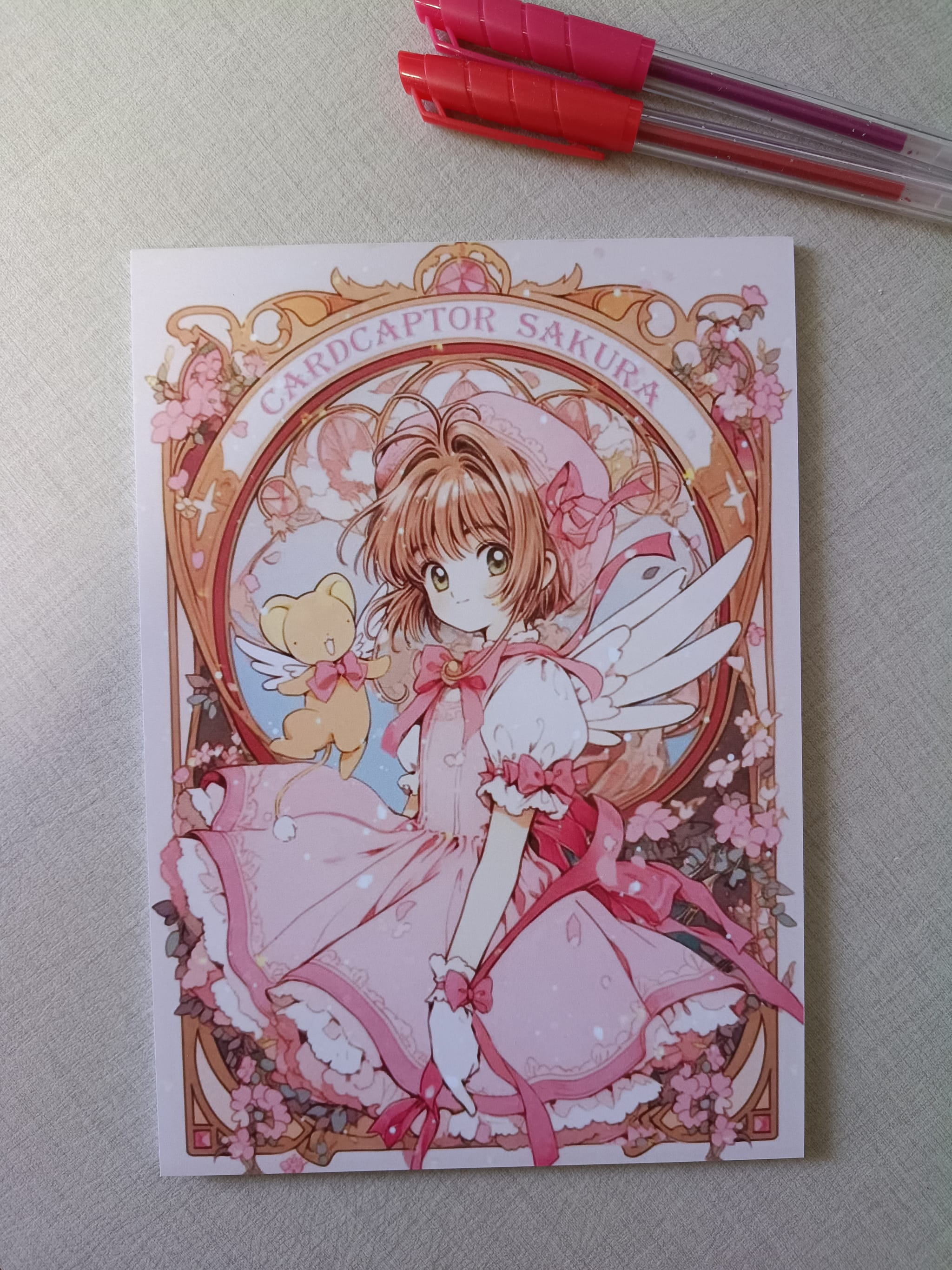 Papel Carta Sakura Card Captors ou Bloco de Anotações - Foto 1