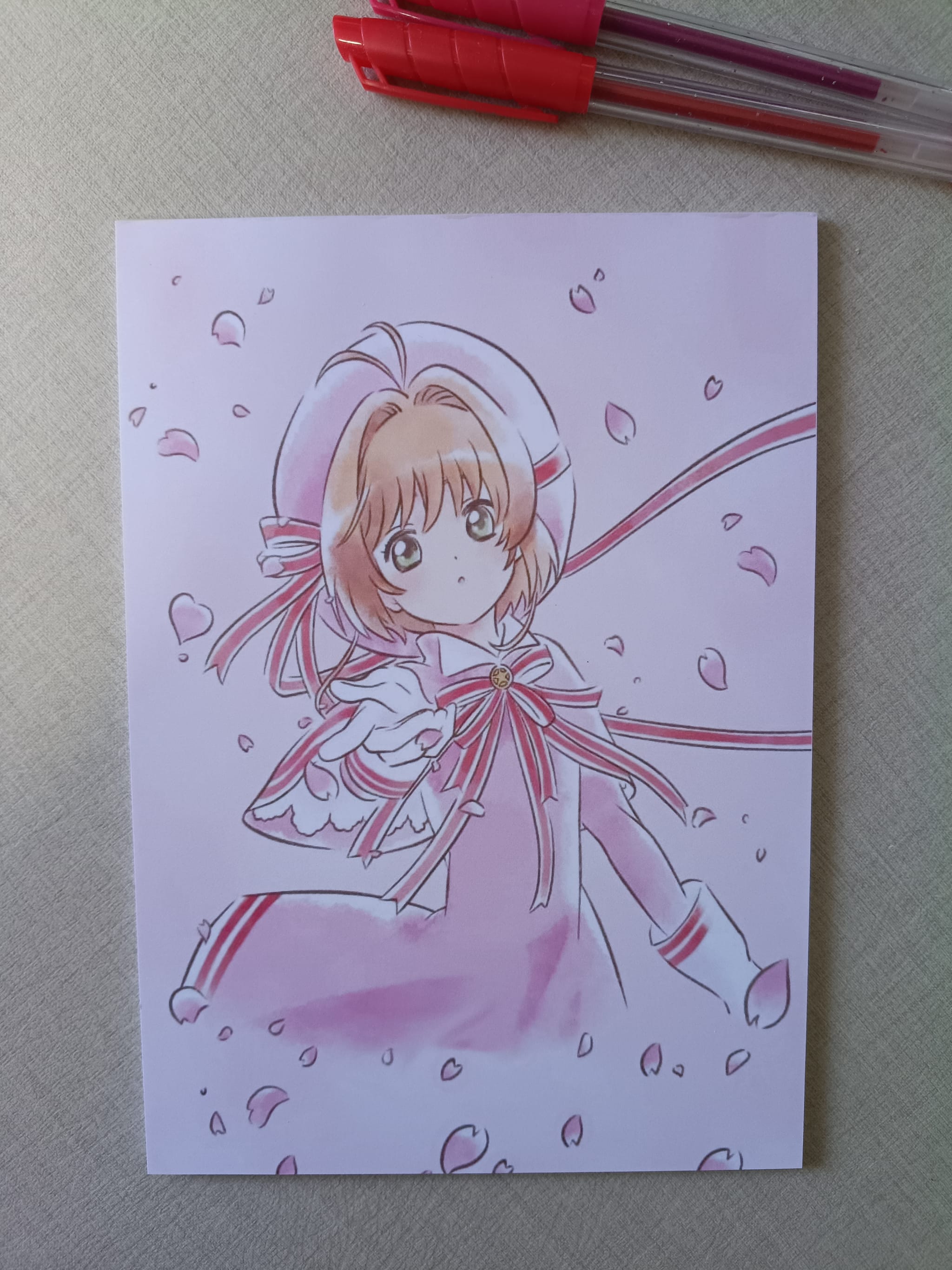 Papel Carta Sakura Card Captors ou Bloco de Anotações - Foto 2
