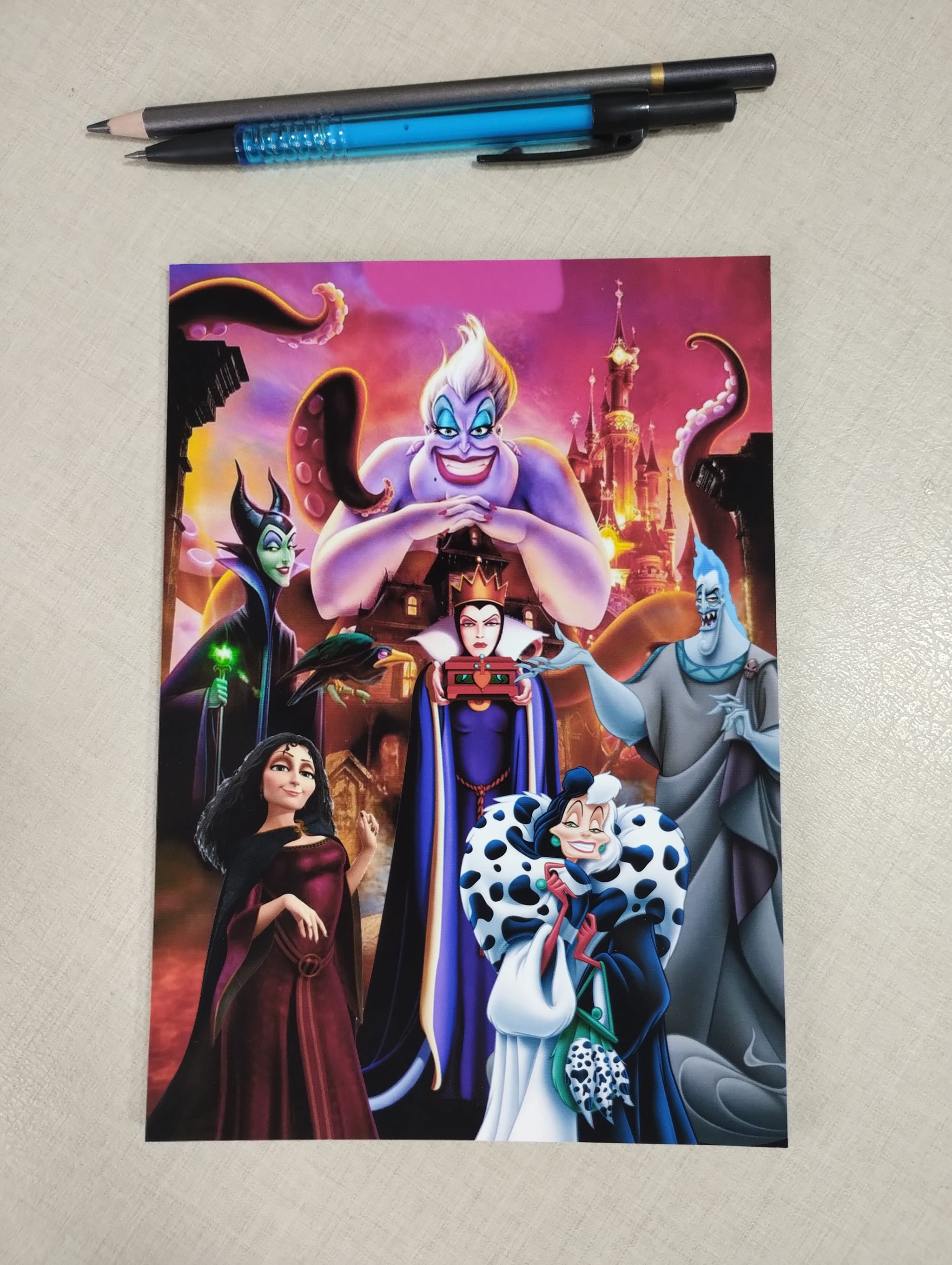 Papel Carta Vilões Disney ou Bloco de Anotações - Foto 1