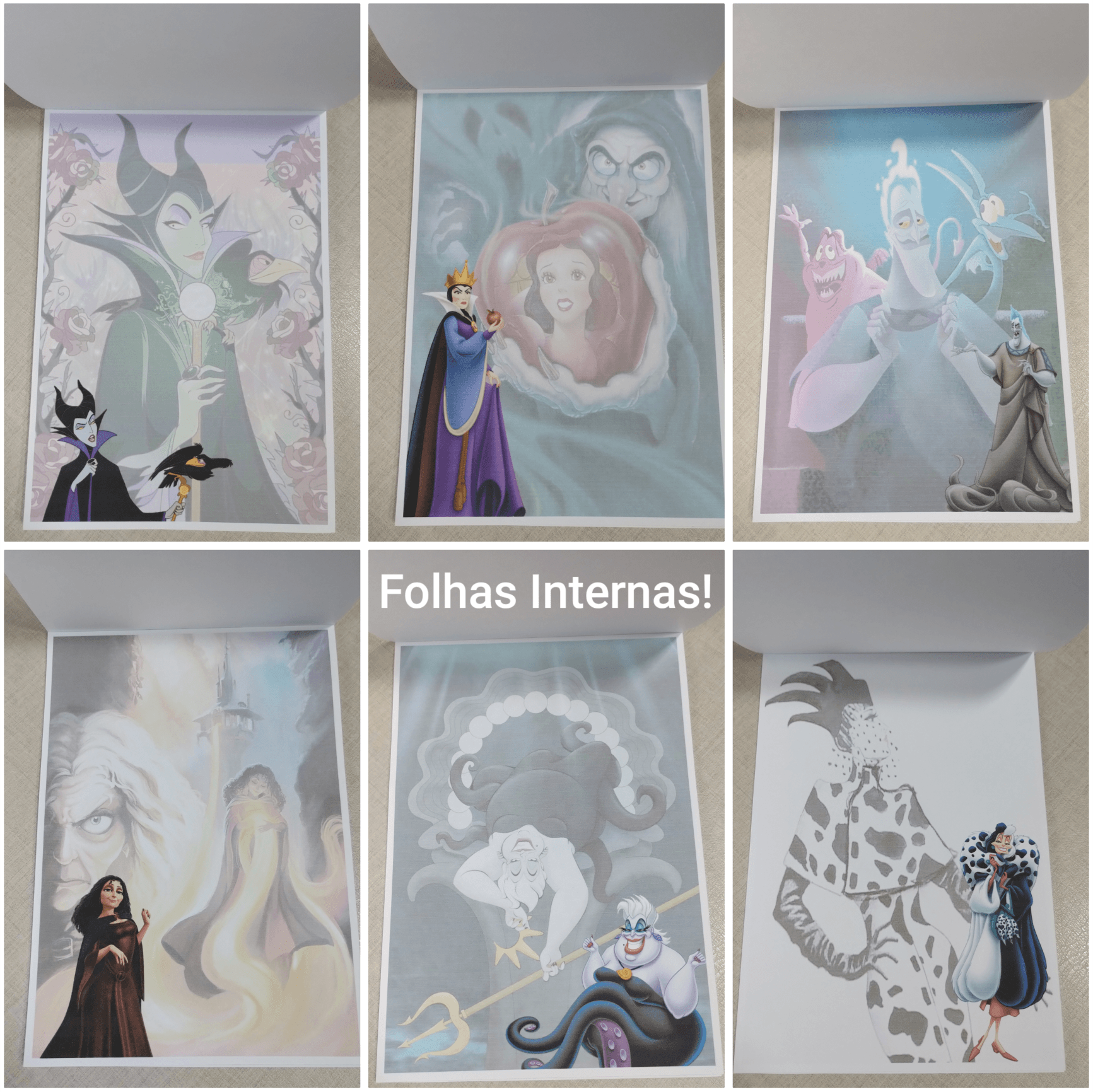 Papel Carta Vilões Disney ou Bloco de Anotações - Foto 2
