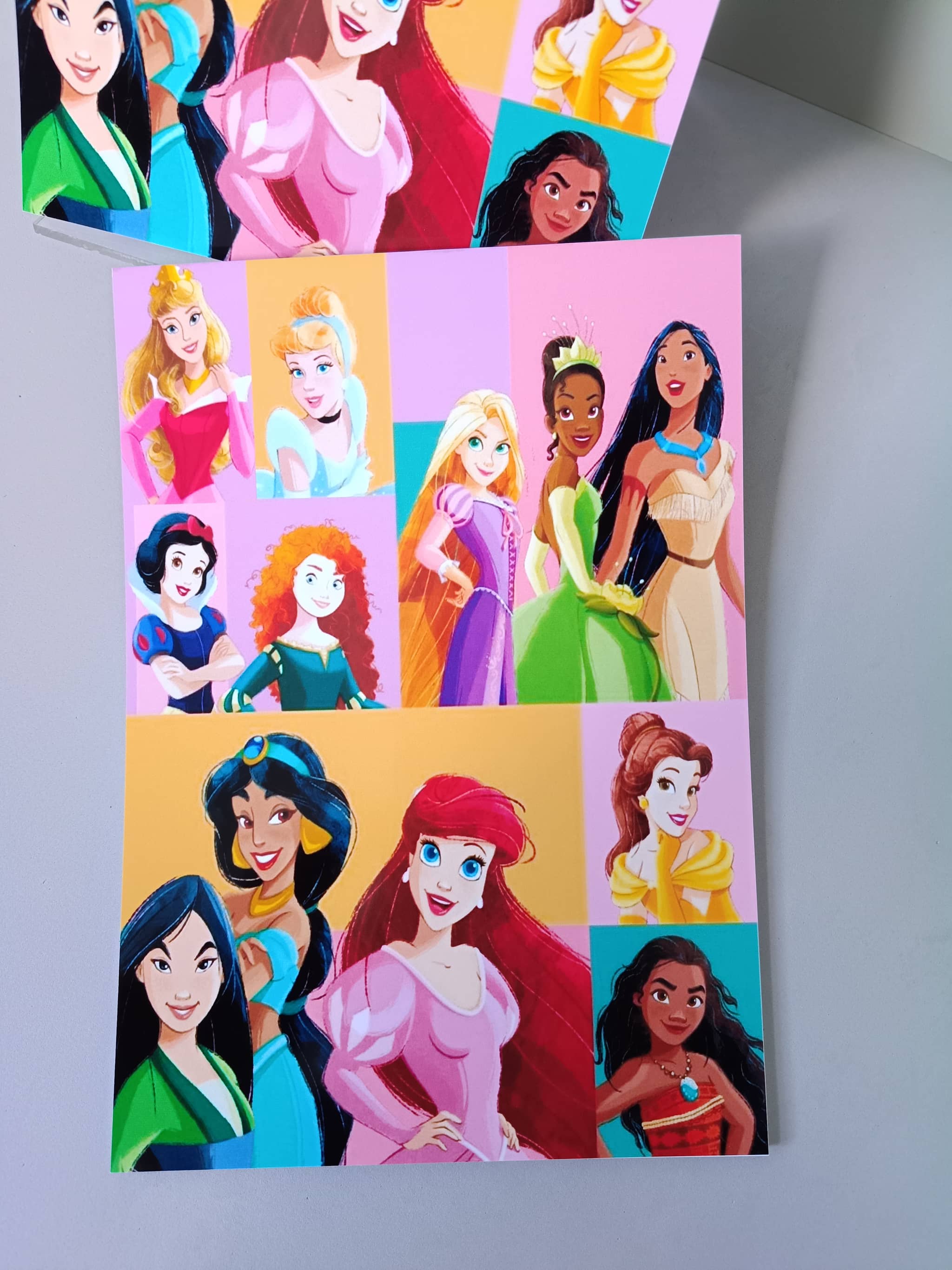 Papel Carta Princesas Disney ou Bloco de Anotações