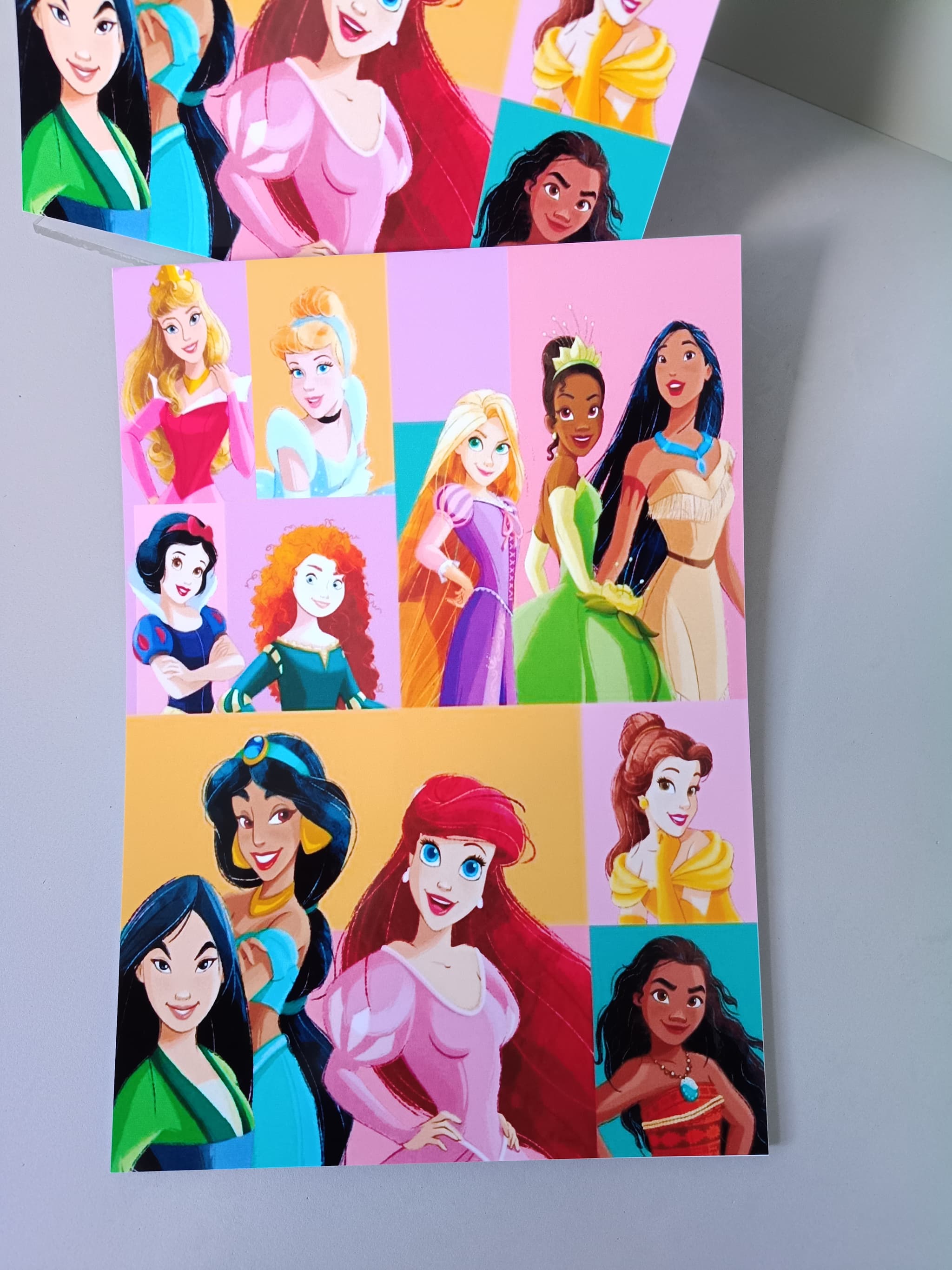 Papel Carta Princesas Disney ou Bloco de Anotações