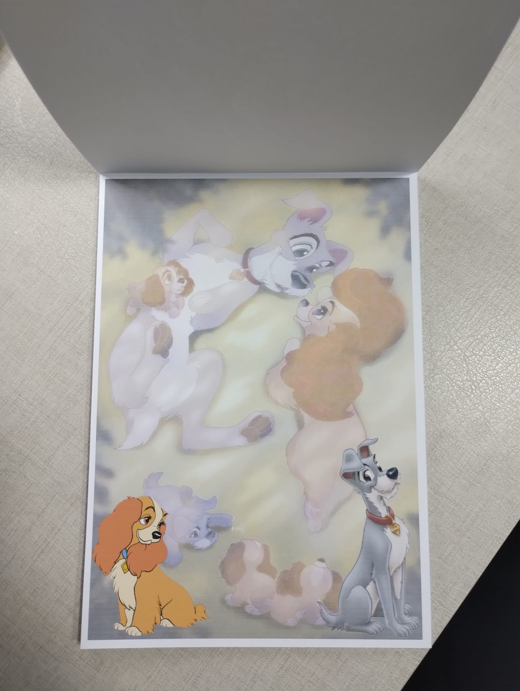Papel Carta Dama e o Vagabundo ou Bloco de Anotações - Foto 3