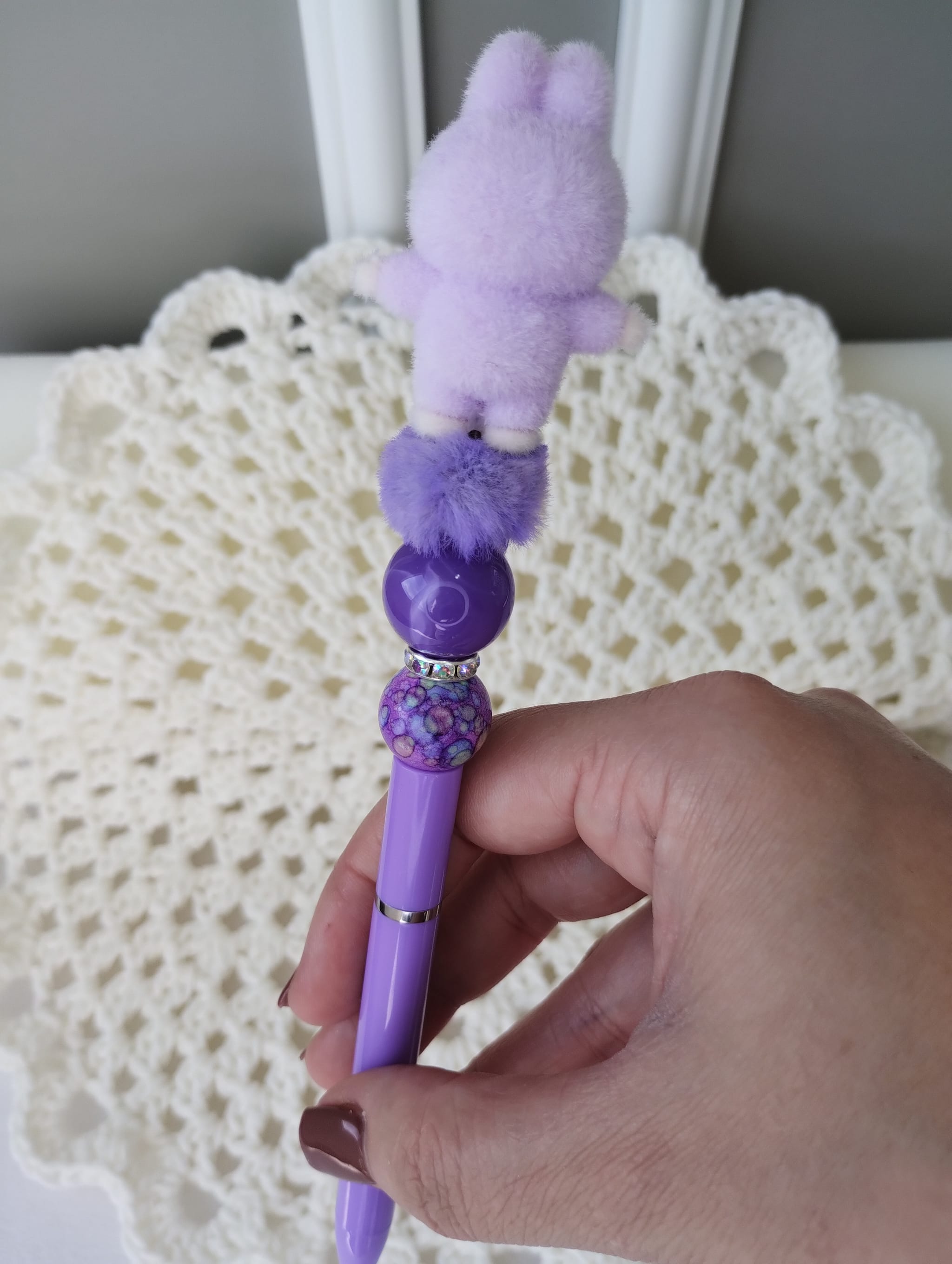 Caneta Labubu Lilás - Foto 2