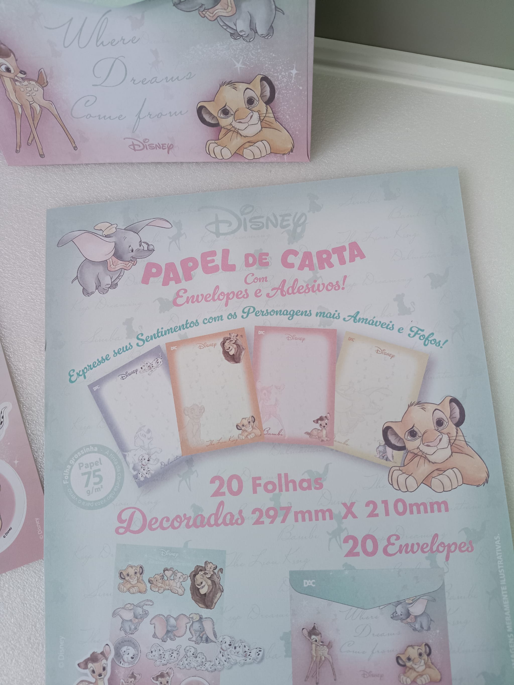 Papel Carta Disney Clássicos Kit DAC - Foto 2