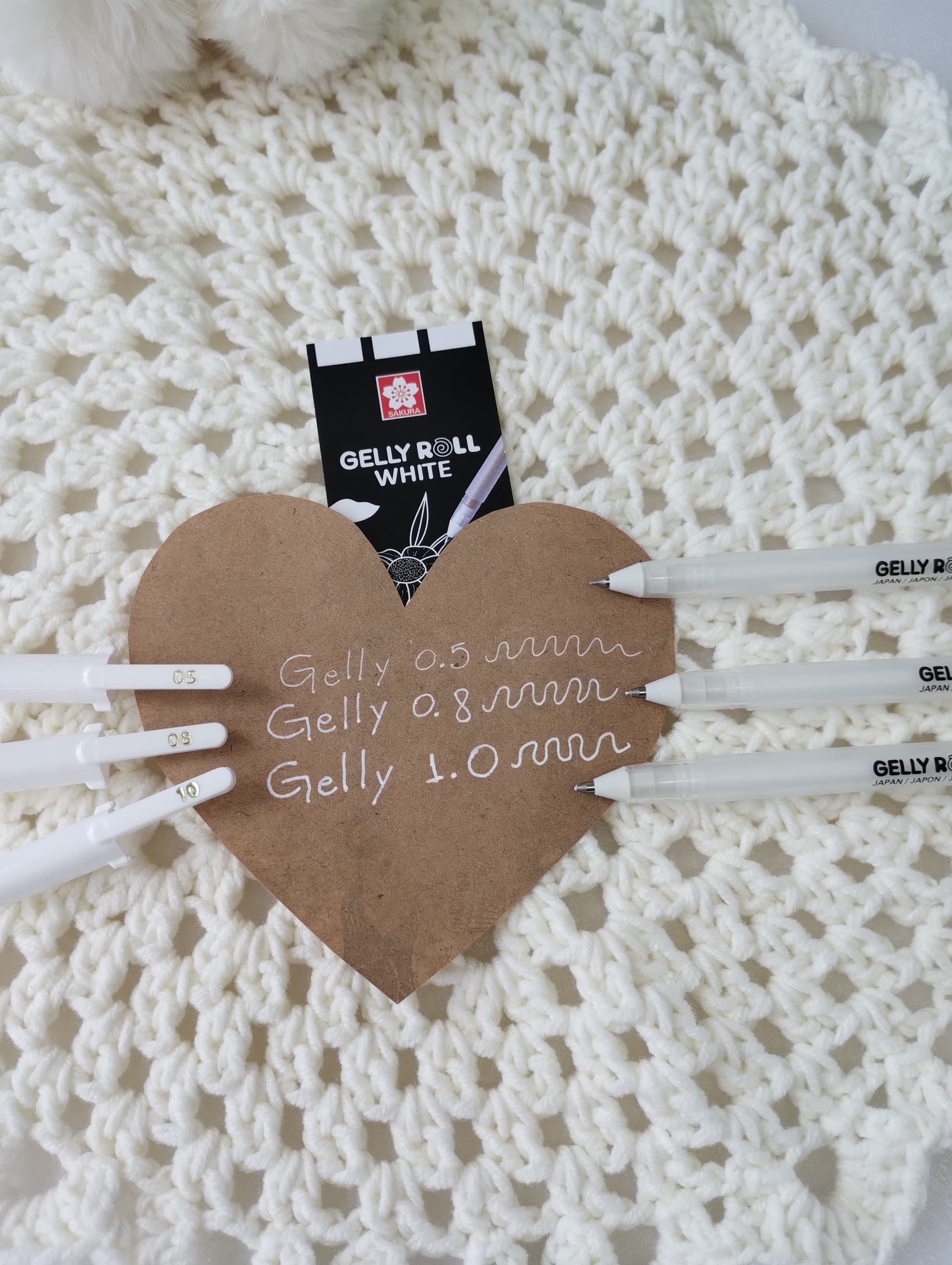 Caneta Gelly Roll Branca Sakura Importado dos Estados Unidos