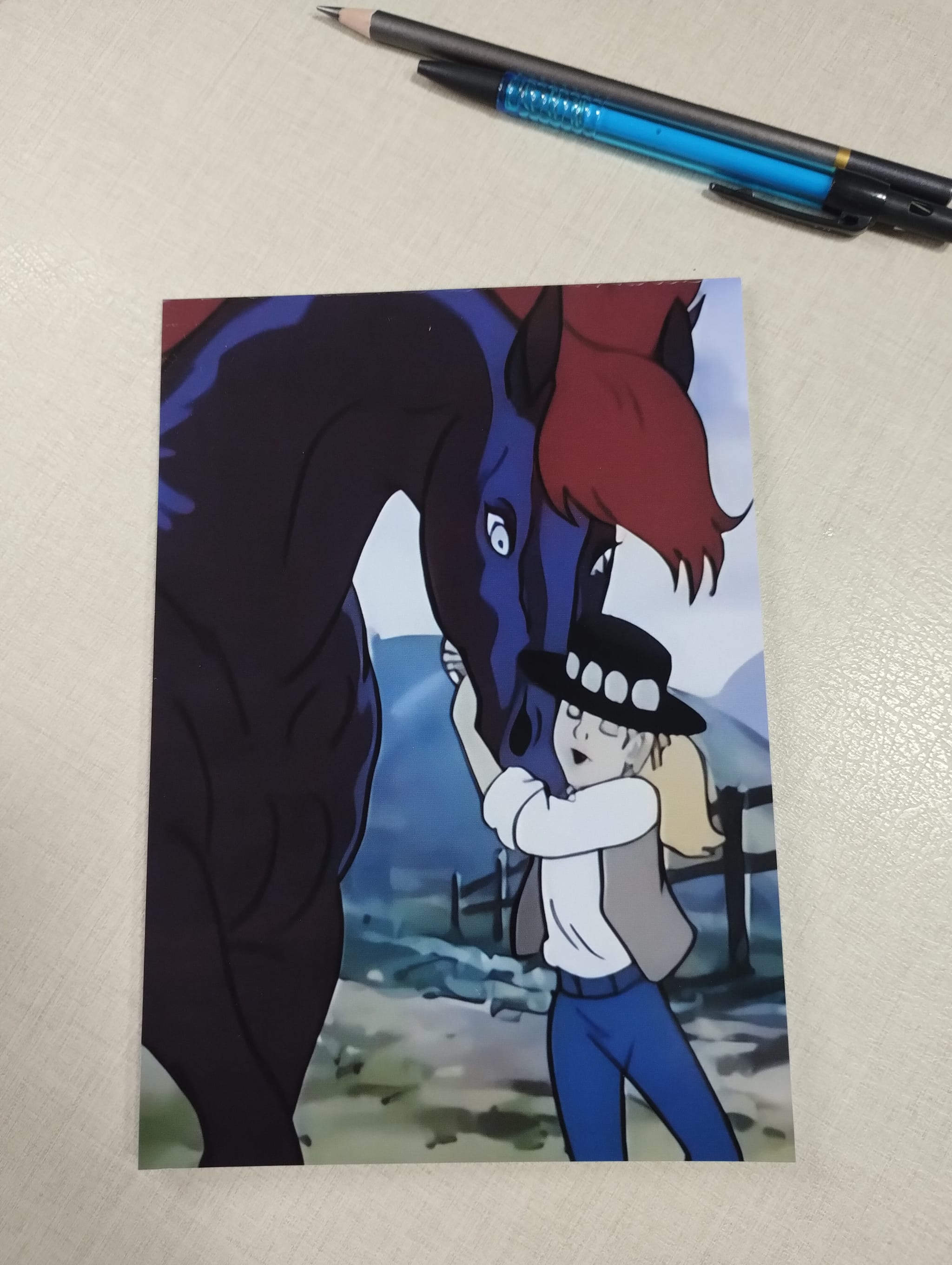 Papel Carta Sara e o Cavalo de Fogo ou Bloco de Anotações - Foto 2