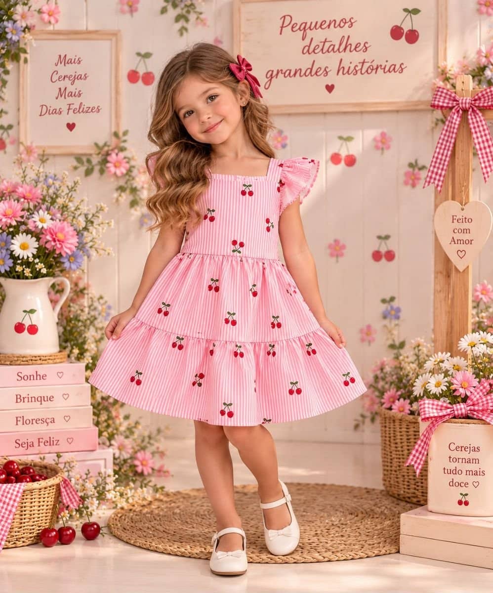 VESTIDO LAURA CEREJA