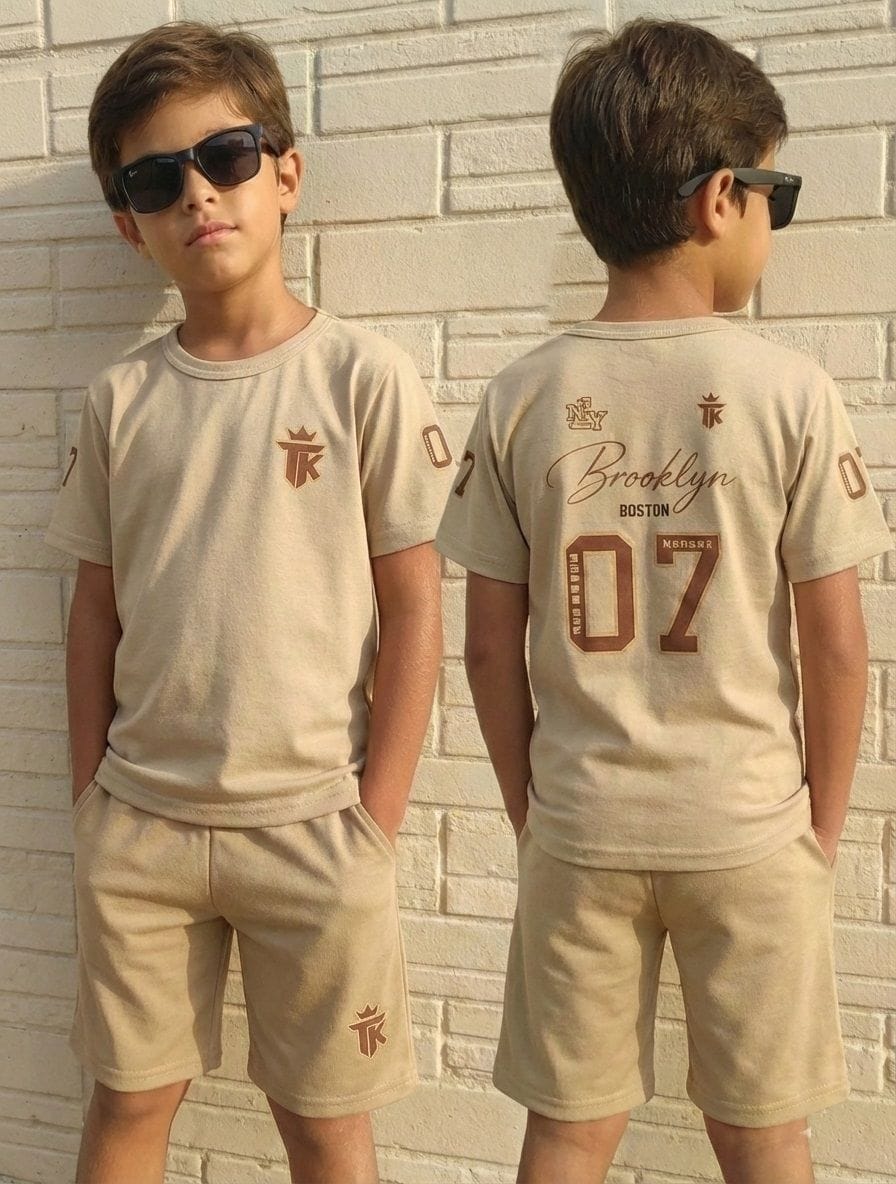 Lindo Conjunto Bermuda e Camisa Menino - Foto 5