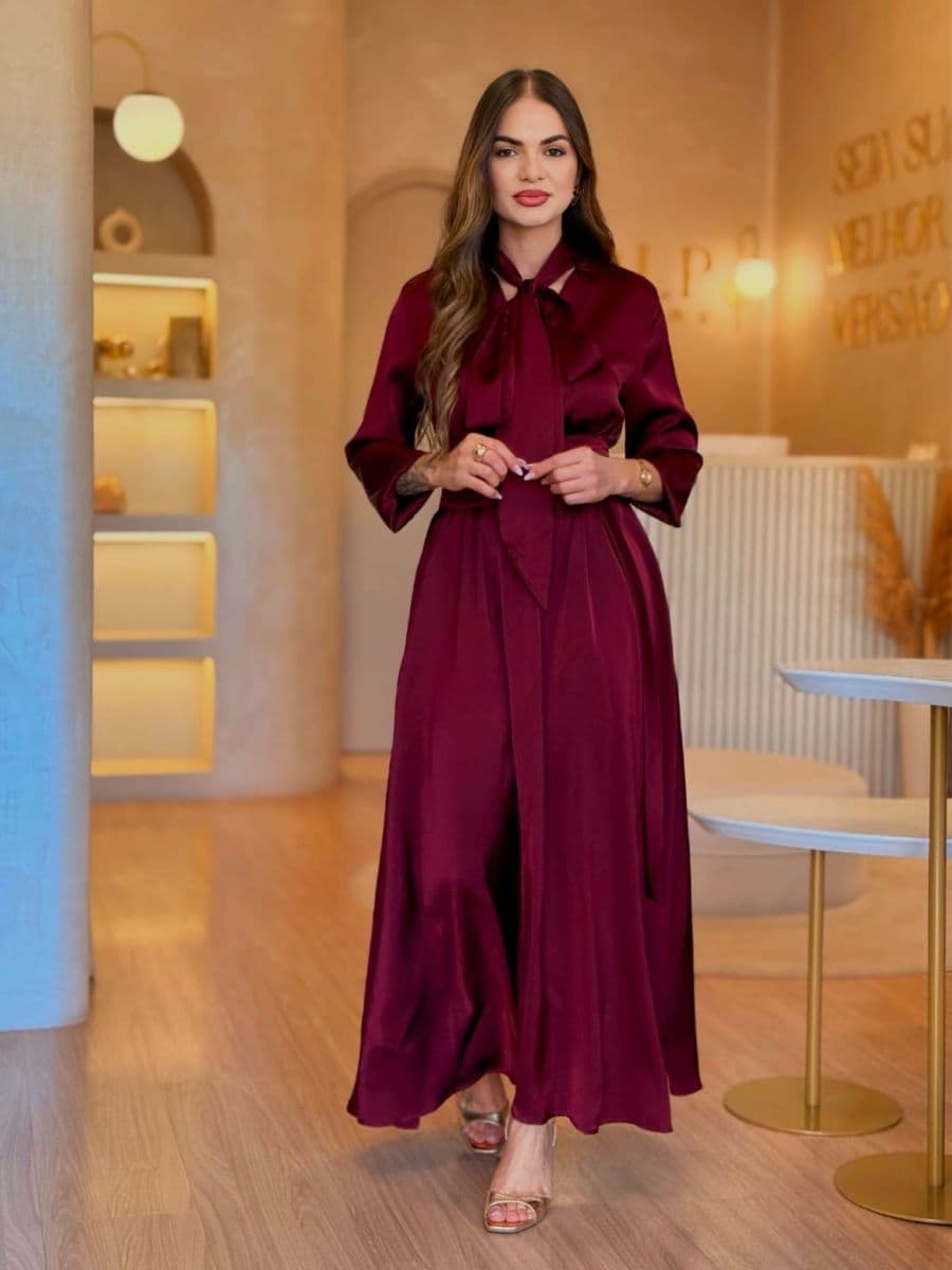 vestido de seda