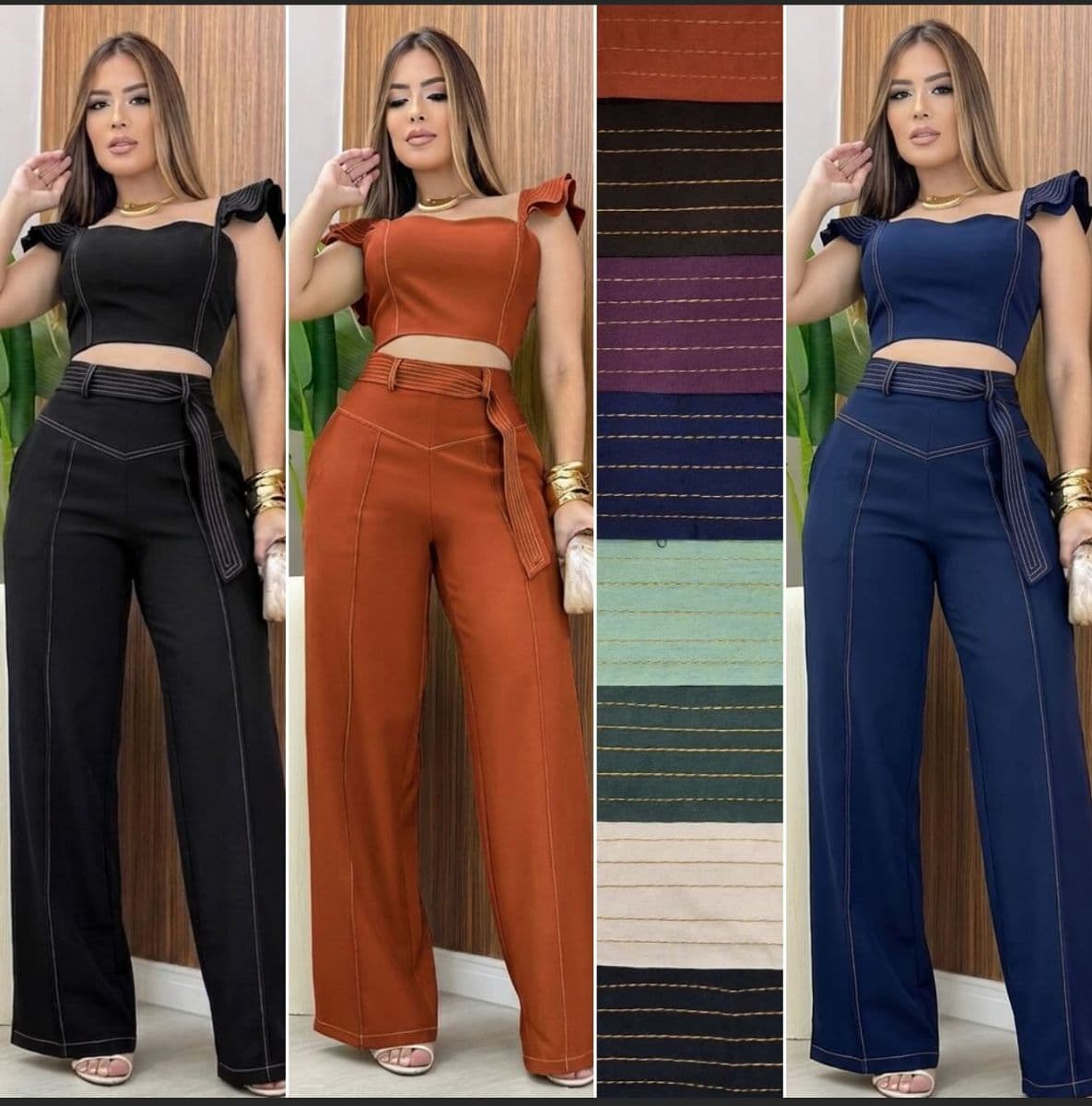 Conjuntos Blusa/Saia . Calça/blusa