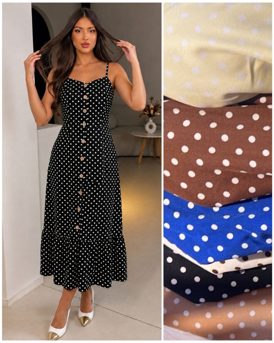 Vestido Max Midi Alcinha - Foto 1