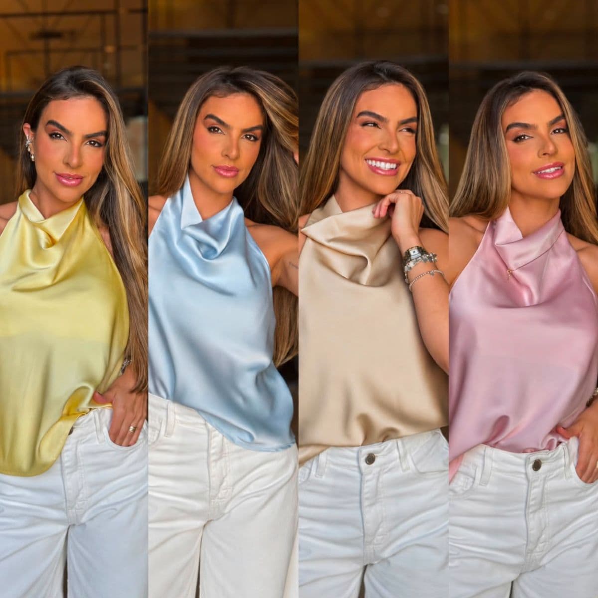Blusa cetim
