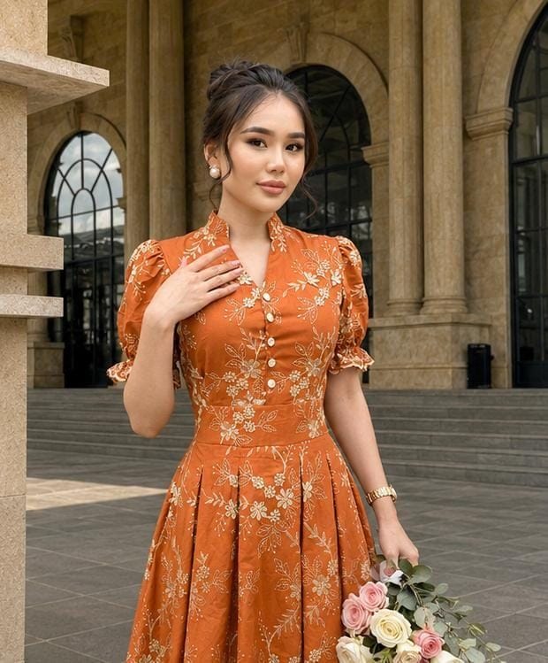 Vestido Rosemary com barrado em guirpir - Foto 4