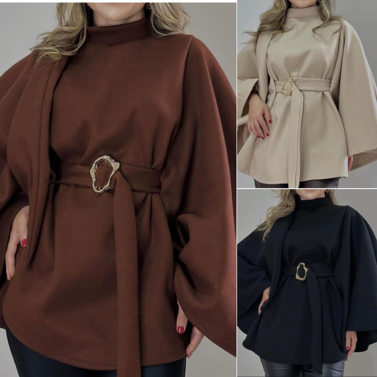 Casaco poncho