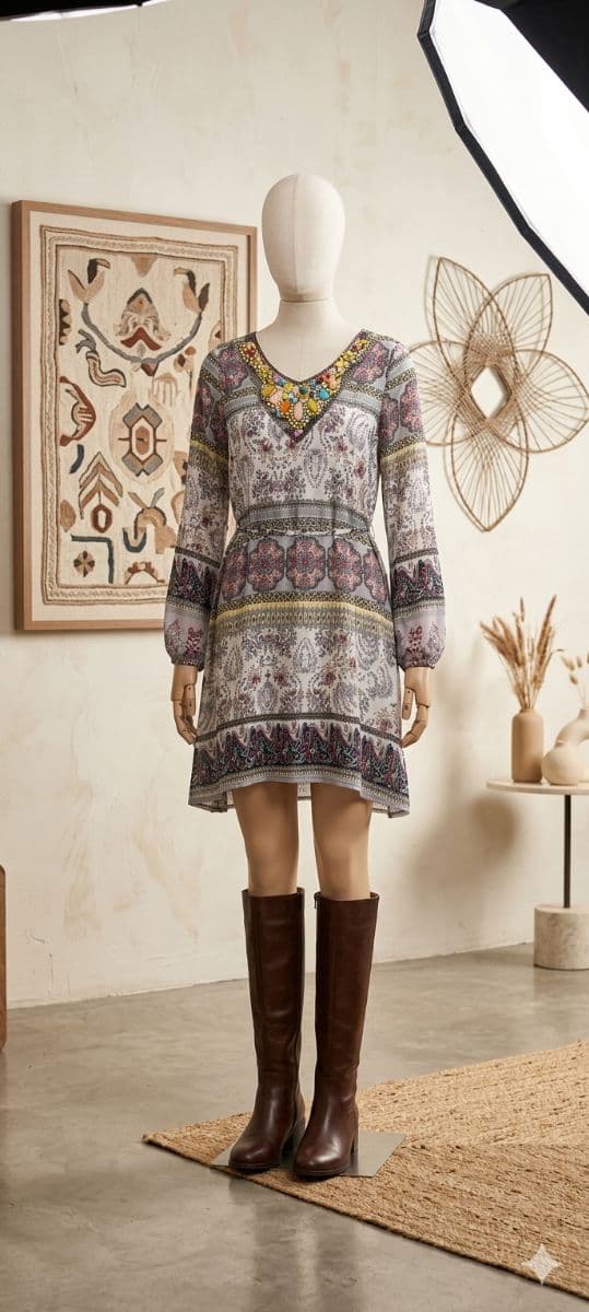 Vestido estilo boho