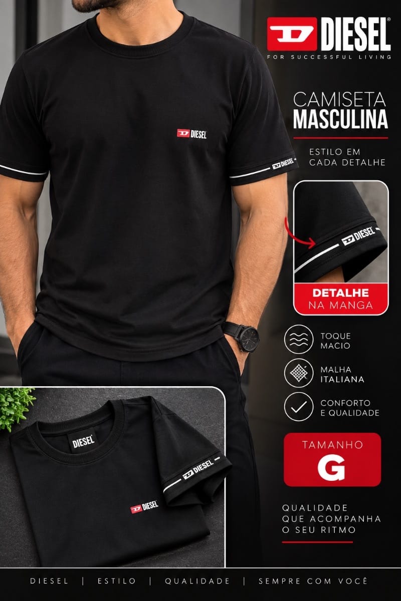 Camiseta Masculina - Foto 3