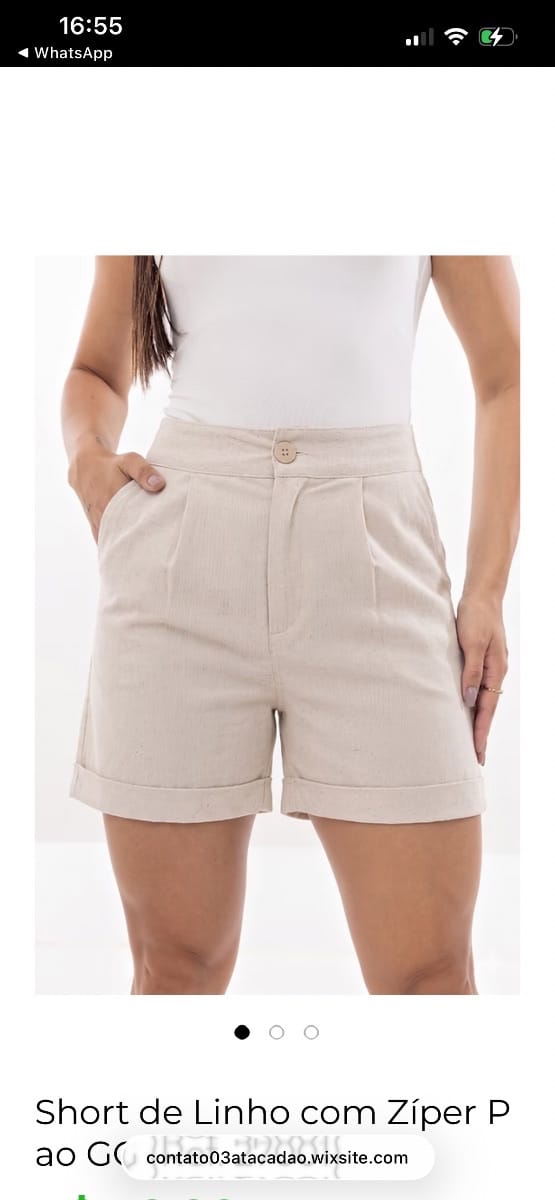 Short de Linho - Foto 3