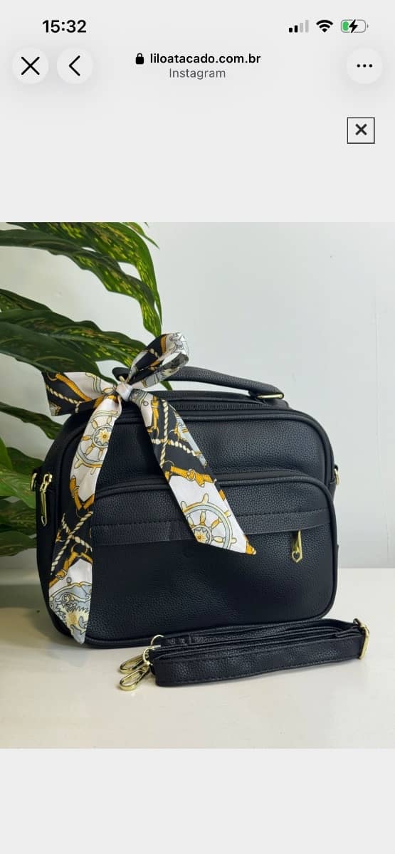 Bolsa Baú com laço