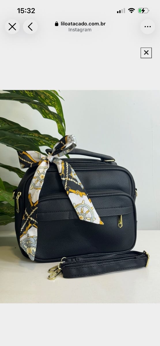 Bolsa Baú com laço - Foto 1