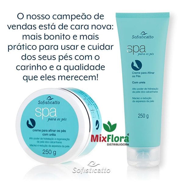 Creme SPA para afinar os pés com Uréia 250g Sofisticatto - Foto 2