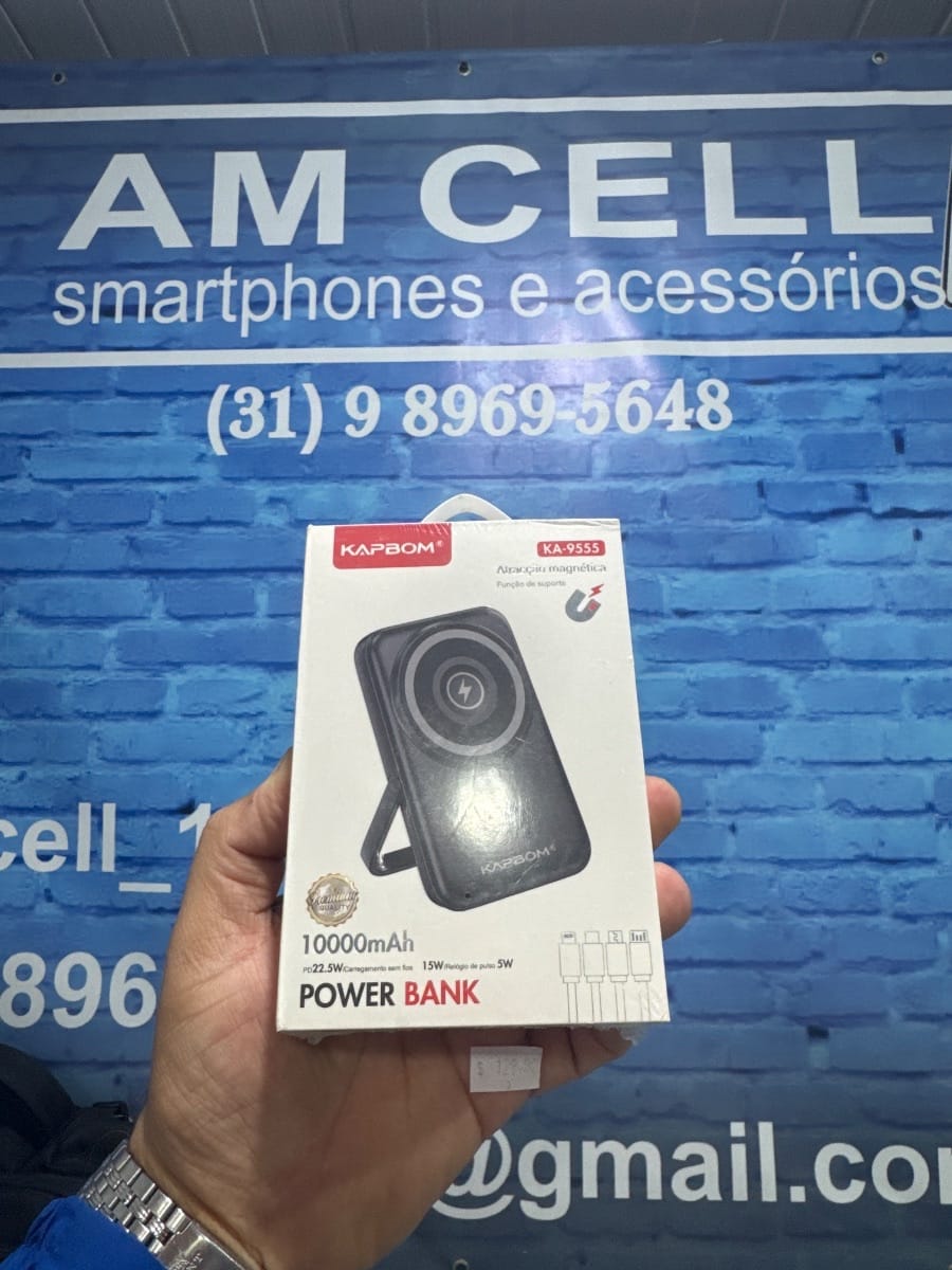 Carregador por indução portátil kapbom 10000mh - Foto 1