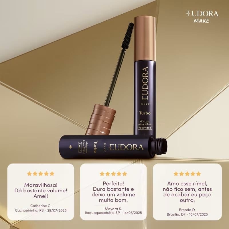 Máscara de Cílios Bomb Volumaço Eudora Make 10g - Foto 2