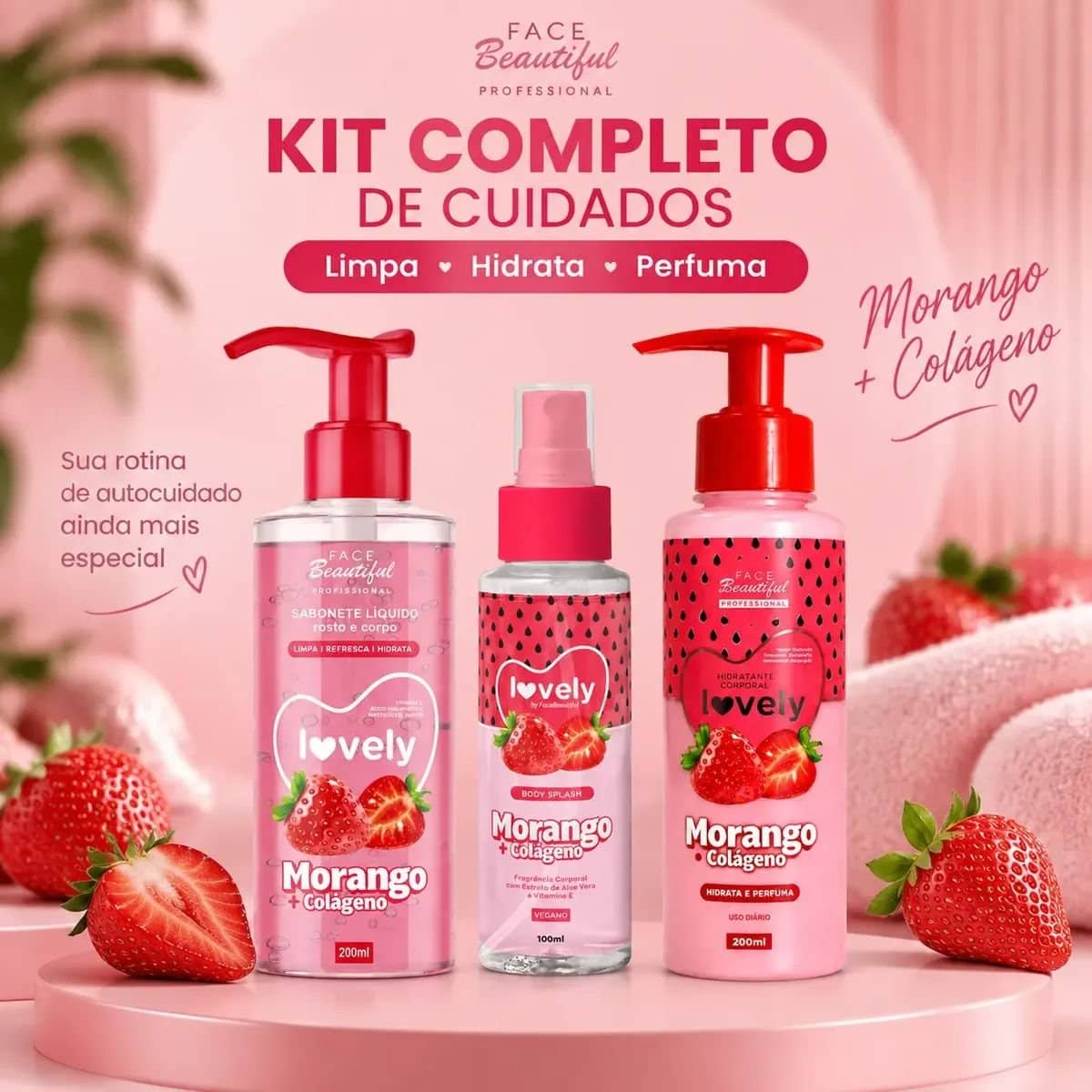 Conjunto Lovely Morango + Colágeno