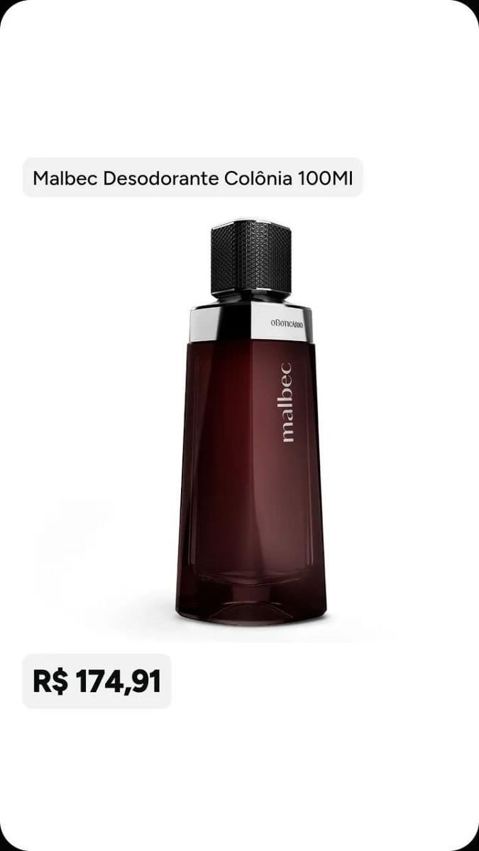 Malbec Desodorante Colônia 100ml - Foto 1
