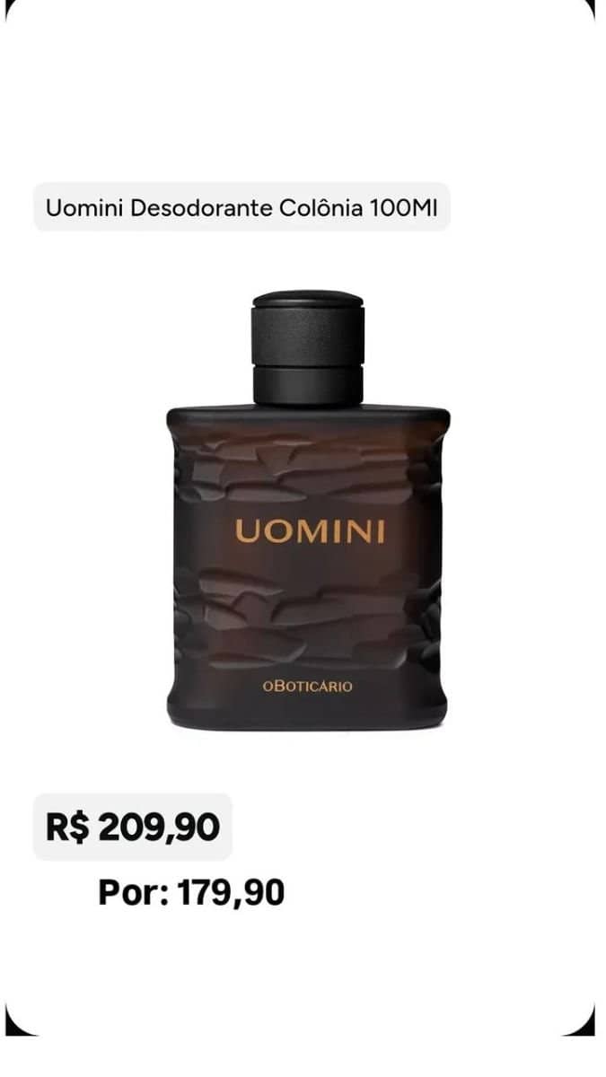 UOMINI DESODORANTE COLÓNIA 100ML