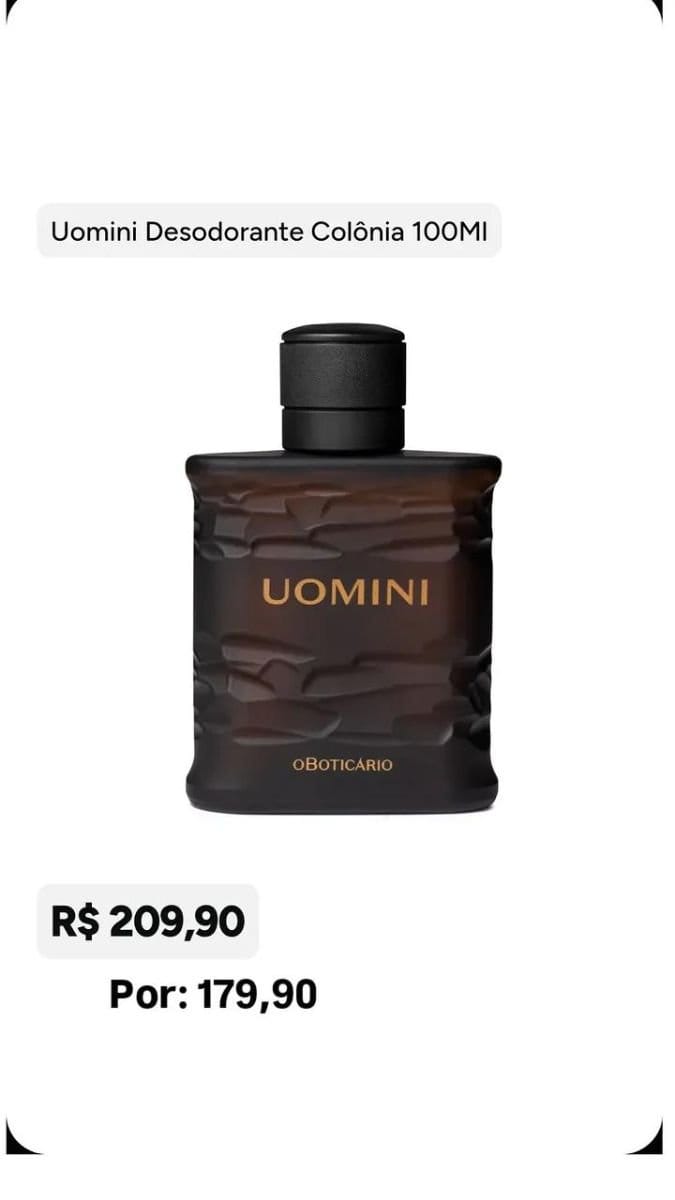 UOMINI DESODORANTE COLÓNIA 100ML - Foto 1
