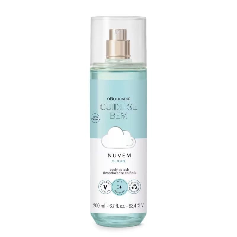 Body Splash Desodorante Colônia Cuide-se Bem Nuvem 200ml - Foto 1