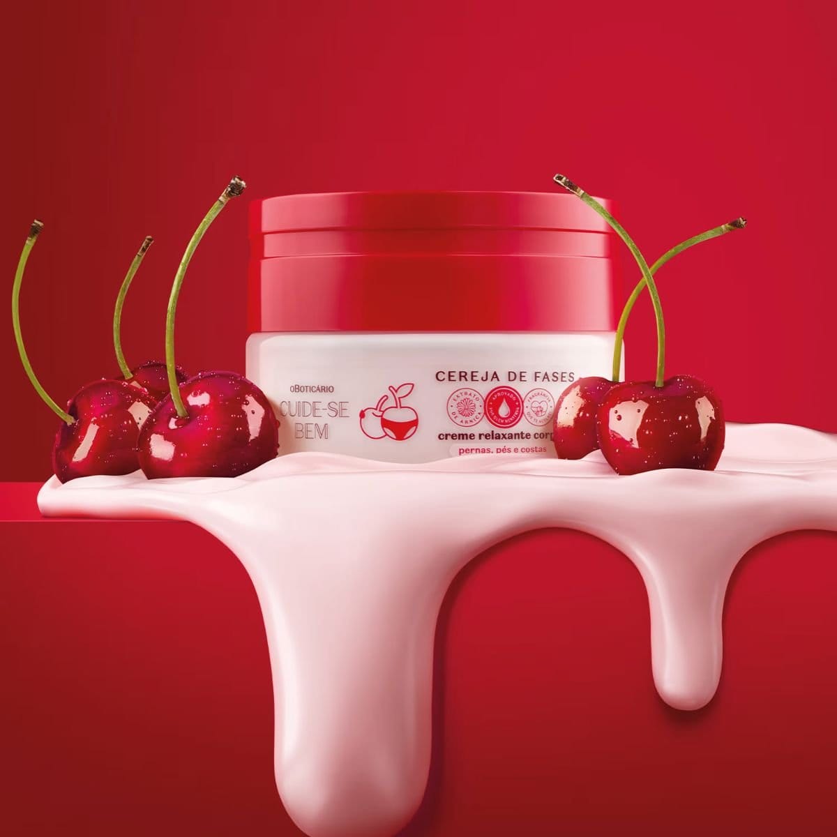 Creme Relaxante Corporal Cuide-se Bem Cereja De Fases 200g - Foto 1